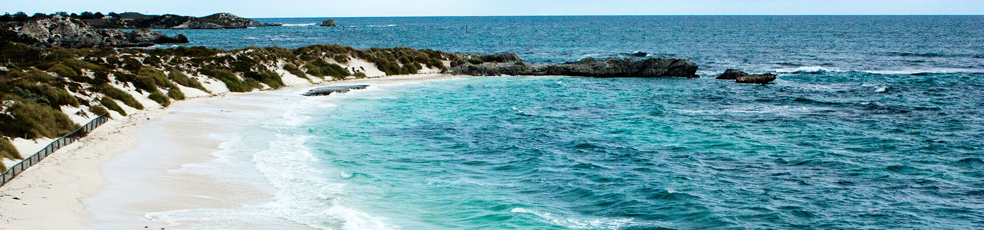 Rottnest Island coastline and turquoise water
