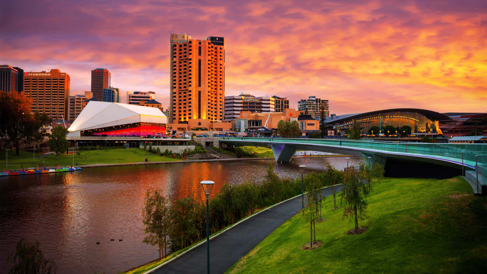 Adelaide riverbank and Festival Centre